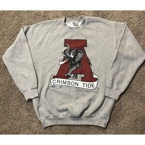 Vintage 1996 Alabama Crimson Tide Gildan Ultrablend Heavyweight Sweatshirt  USA
